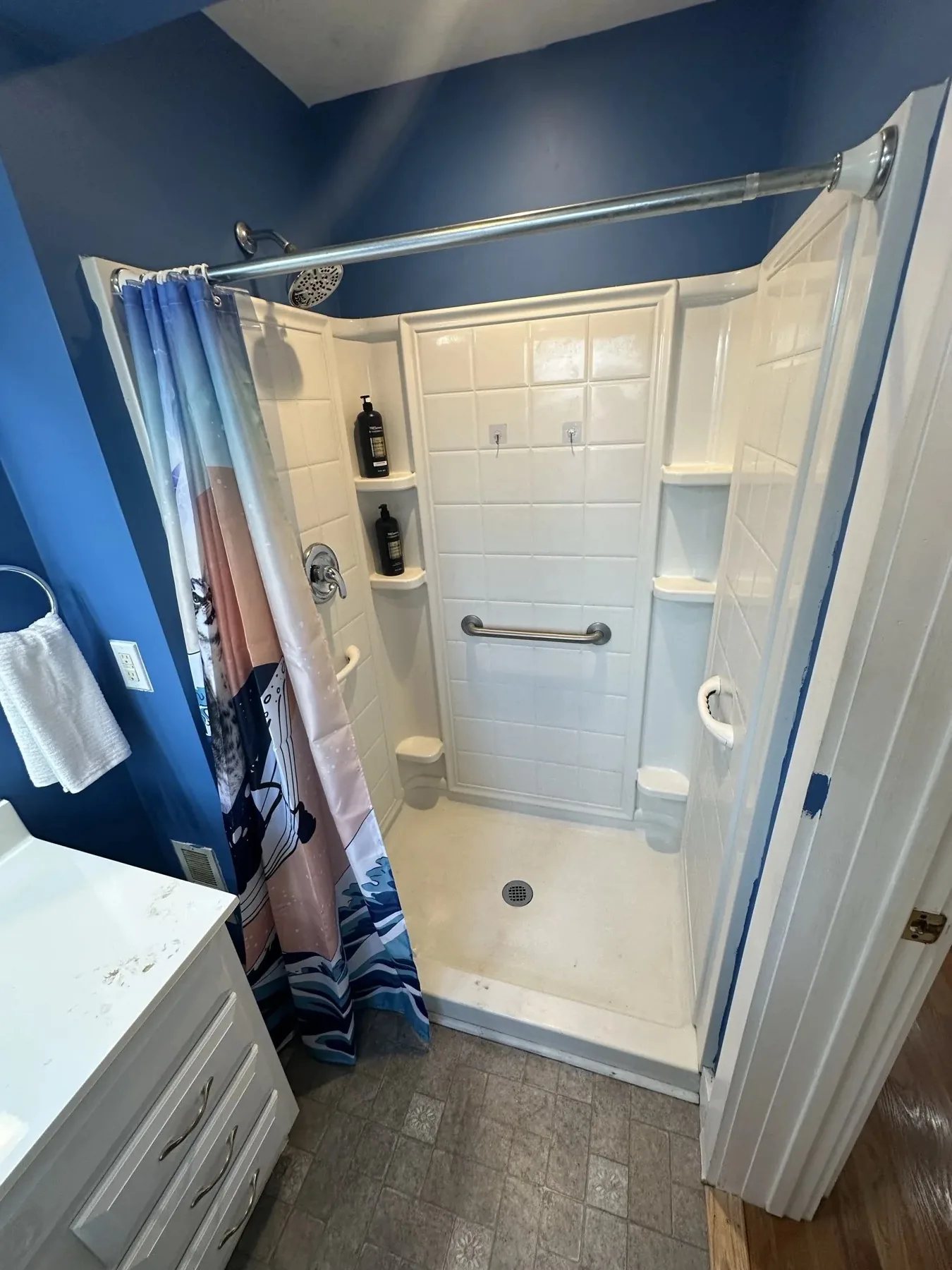 Lower bathroom — second angle at Home Sweet Wyom
