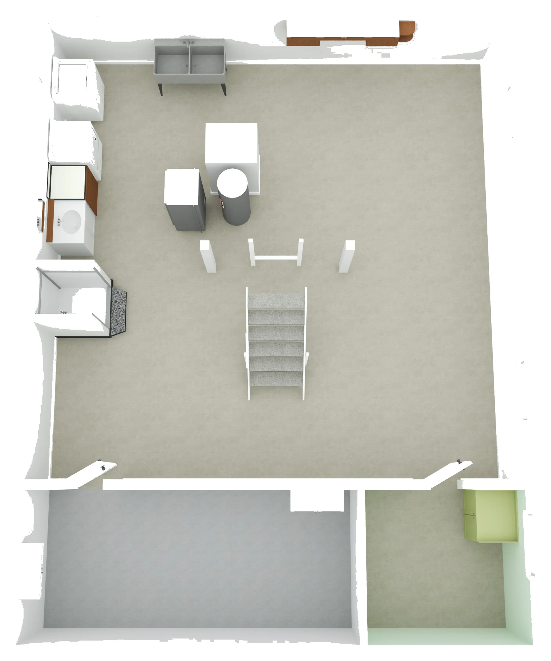 Basement floor plan — The House on Pritz